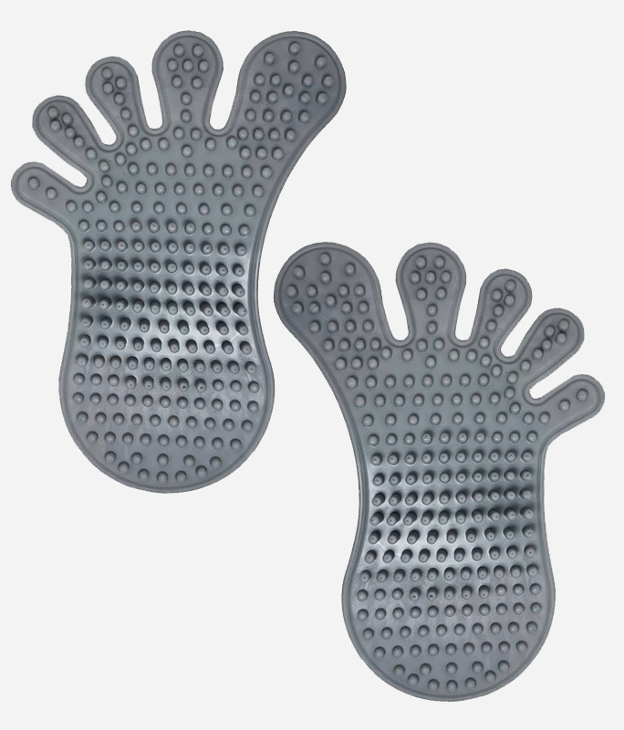 Foot Massage Mats 2 pcs (gray)