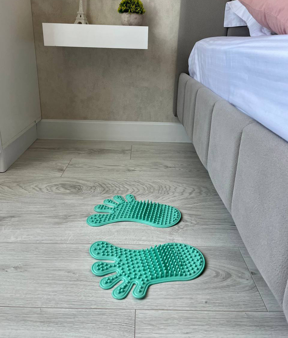 Second image of Foot Massage Mats 2 pcs (turquoise color)